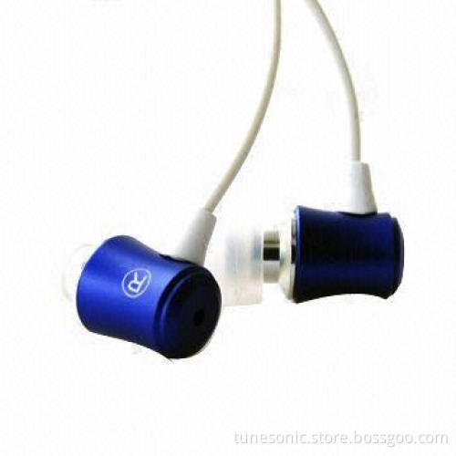 8mm driver cute metallic earphone for girls and kids